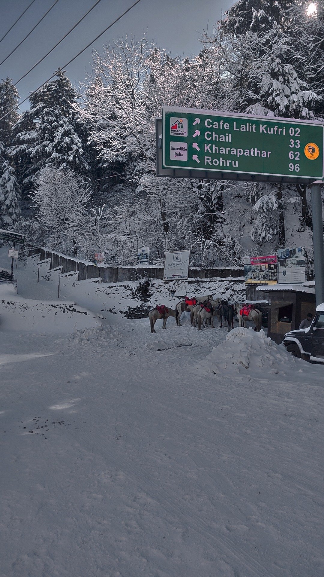 Snowy Kufri Road